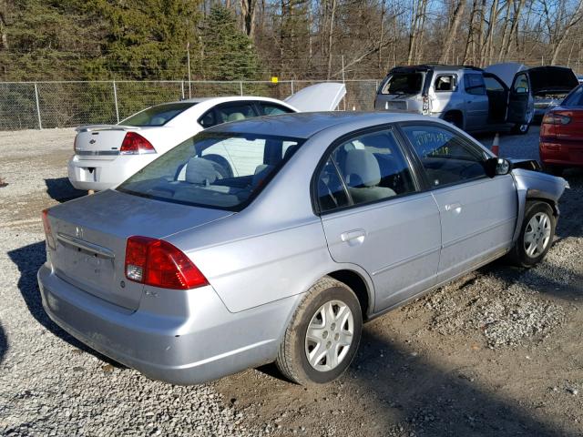 2HGES16513H579901 - 2003 HONDA CIVIC LX SILVER photo 4