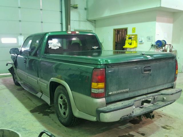 2GCEC19V7X1180027 - 1999 CHEVROLET SILVERADO GREEN photo 3