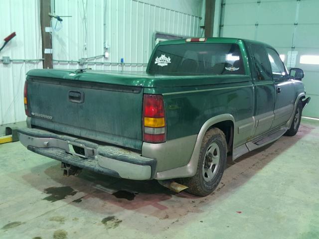 2GCEC19V7X1180027 - 1999 CHEVROLET SILVERADO GREEN photo 4