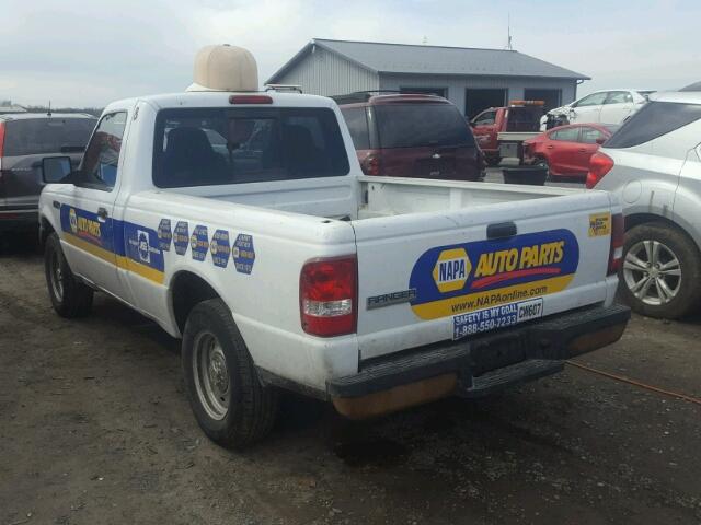 1FTYR10D77PA13105 - 2007 FORD RANGER WHITE photo 3