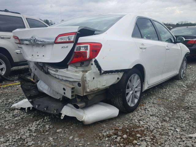 4T4BF1FKXCR252262 - 2012 TOYOTA CAMRY BASE WHITE photo 4