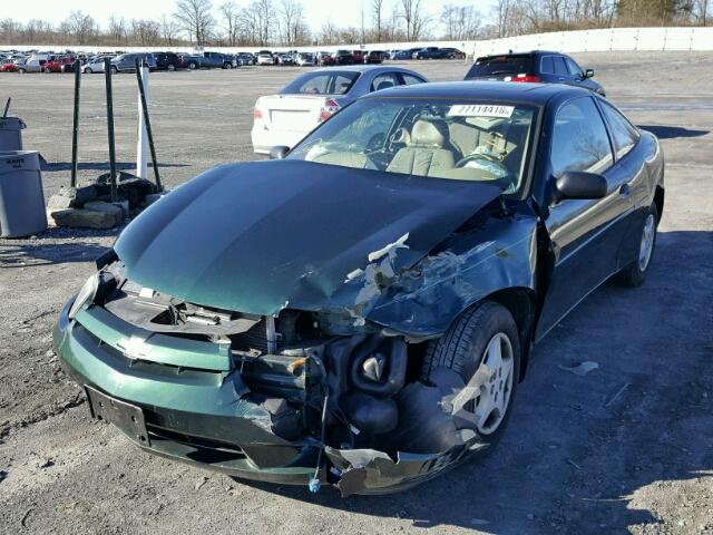 1G1JC12F447173965 - 2004 CHEVROLET CAVALIER GREEN photo 2