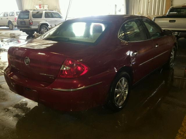 2G4WC582181171033 - 2008 BUICK LACROSSE C RED photo 4