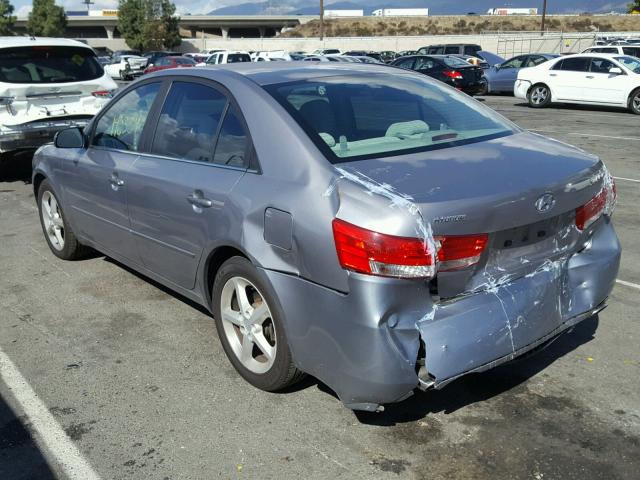 5NPEU46FX7H177701 - 2007 HYUNDAI SONATA SE SILVER photo 3