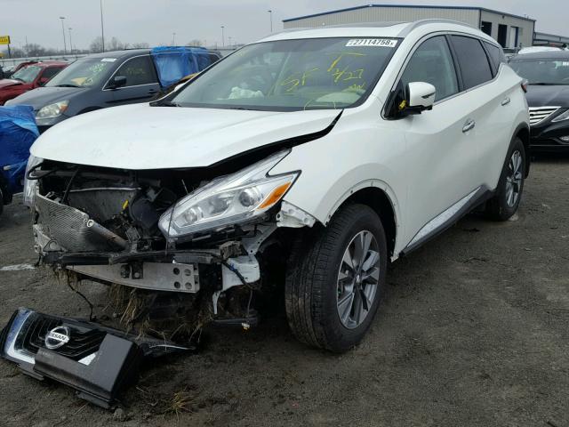 5N1AZ2MH8HN186838 - 2017 NISSAN MURANO S WHITE photo 2