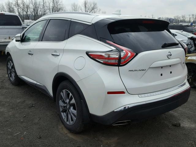 5N1AZ2MH8HN186838 - 2017 NISSAN MURANO S WHITE photo 3