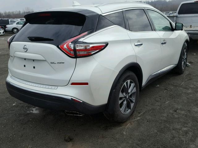 5N1AZ2MH8HN186838 - 2017 NISSAN MURANO S WHITE photo 4