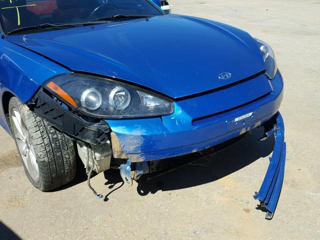 KMHHN66F87U237871 - 2007 HYUNDAI TIBURON GT BLUE photo 9