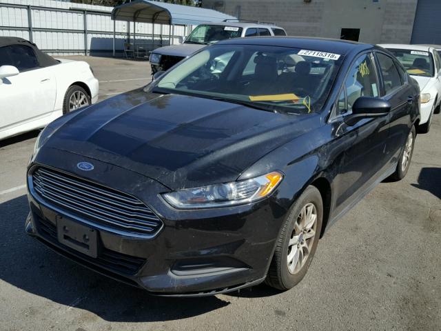 3FA6P0G77FR195084 - 2015 FORD FUSION S CHARCOAL photo 2