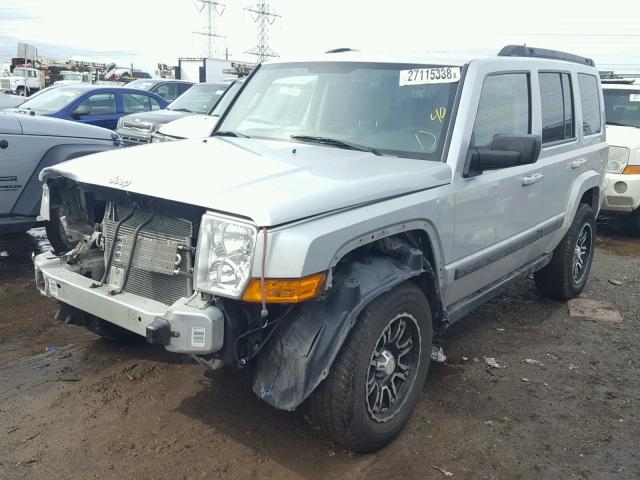 1J8HH48K38C105420 - 2008 JEEP COMMANDER ვერცხლისფერი ფოტო 2