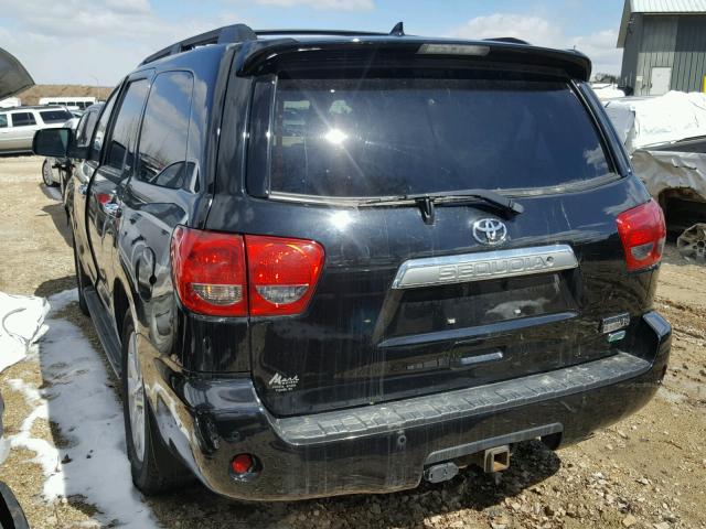 5TDDW5G16CS067117 - 2012 TOYOTA SEQUOIA PL BLACK photo 3