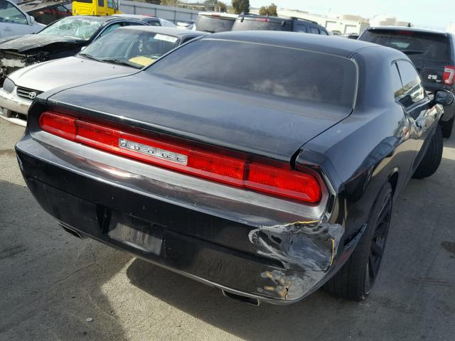 2C3CDYAGXCH118184 - 2012 DODGE CHALLENGER BLACK photo 4