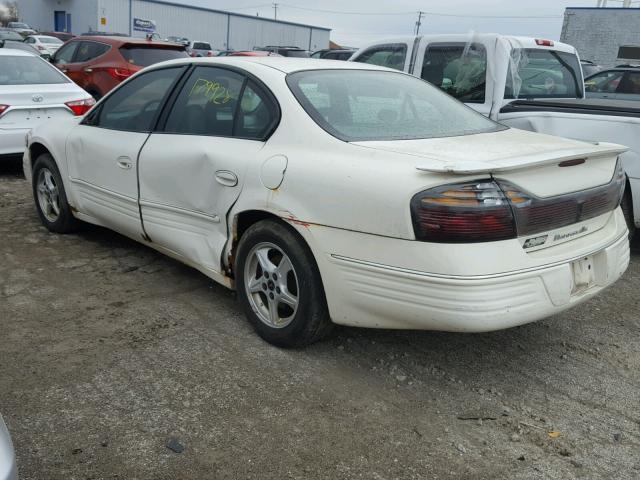 1G2HX54K114237781 - 2001 PONTIAC BONNEVILLE WHITE photo 3