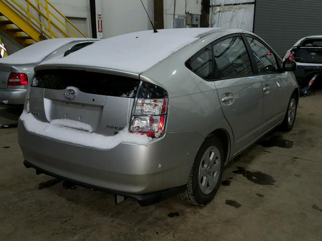 JTDKB20U750131922 - 2005 TOYOTA PRIUS SILVER photo 4