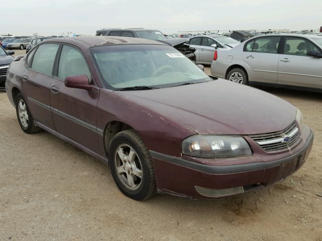 2G1WH52K539326328 - 2003 CHEVROLET IMPALA LS MAROON photo 1