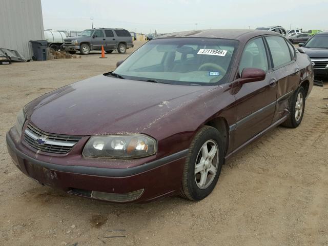 2G1WH52K539326328 - 2003 CHEVROLET IMPALA LS MAROON photo 2