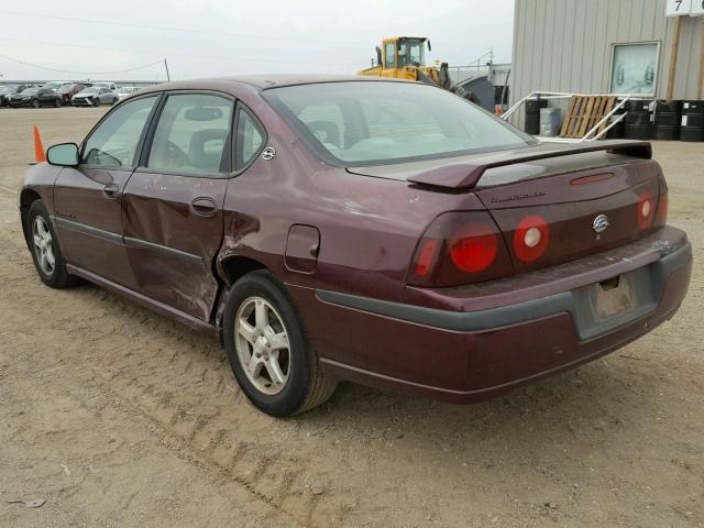 2G1WH52K539326328 - 2003 CHEVROLET IMPALA LS MAROON photo 3