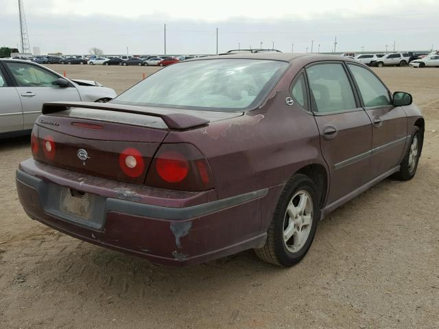 2G1WH52K539326328 - 2003 CHEVROLET IMPALA LS MAROON photo 4