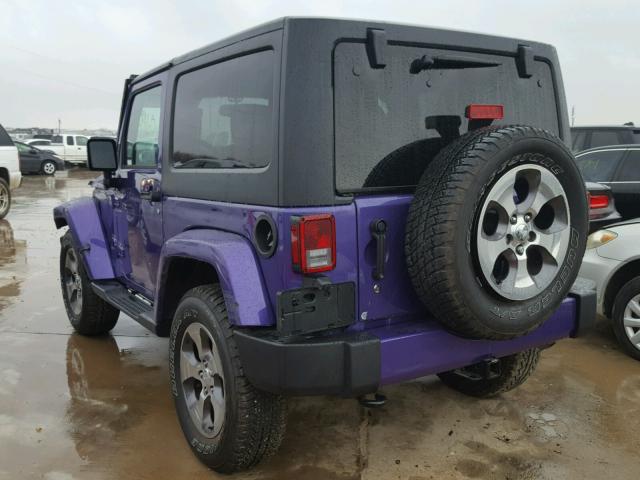 1C4AJWBG0HL680569 - 2017 JEEP WRANGLER S იასამნისფერი ფოტო 3