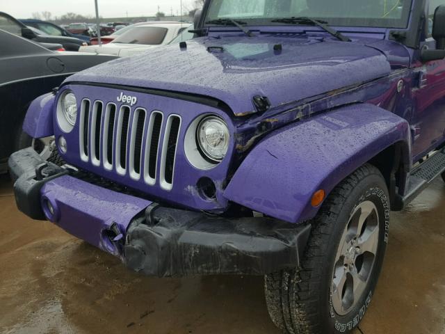 1C4AJWBG0HL680569 - 2017 JEEP WRANGLER S იასამნისფერი ფოტო 9