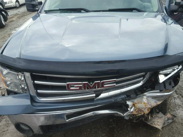 1GTR2VE74DZ110278 - 2013 GMC SIERRA K15 BLUE photo 7