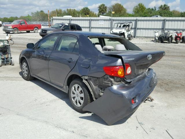 JTDBU4EE0AJ071252 - 2010 TOYOTA COROLLA BA GRAY photo 3