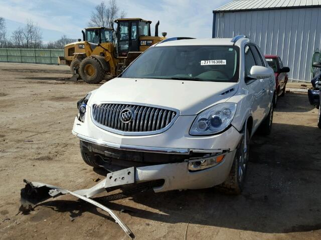 5GAKRBED7BJ239825 - 2011 BUICK ENCLAVE CX WHITE photo 2