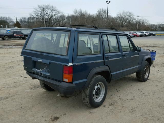 1J4FJ28S6TL302737 - 1996 JEEP CHEROKEE S GREEN photo 4