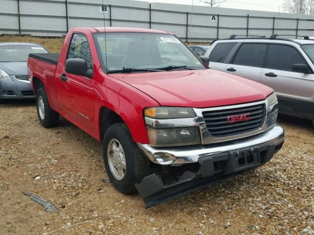 1GTCS148058269069 - 2005 GMC CANYON RED photo 1