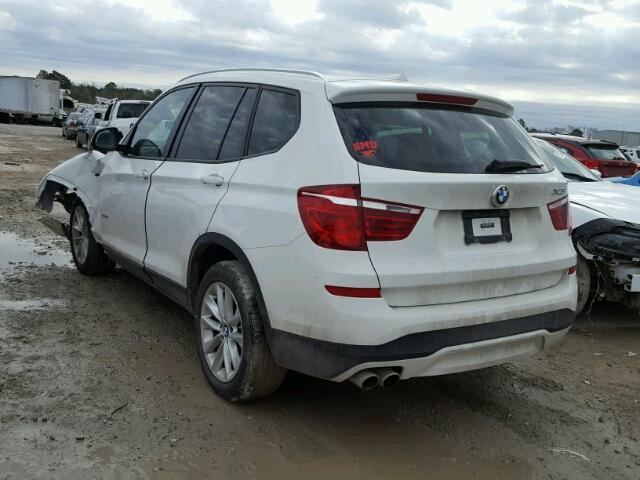 5UXWX9C51G0D74226 - 2016 BMW X3 XDRIVE2 WHITE photo 3