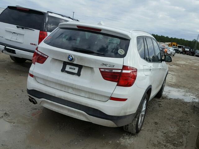 5UXWX9C51G0D74226 - 2016 BMW X3 XDRIVE2 WHITE photo 4