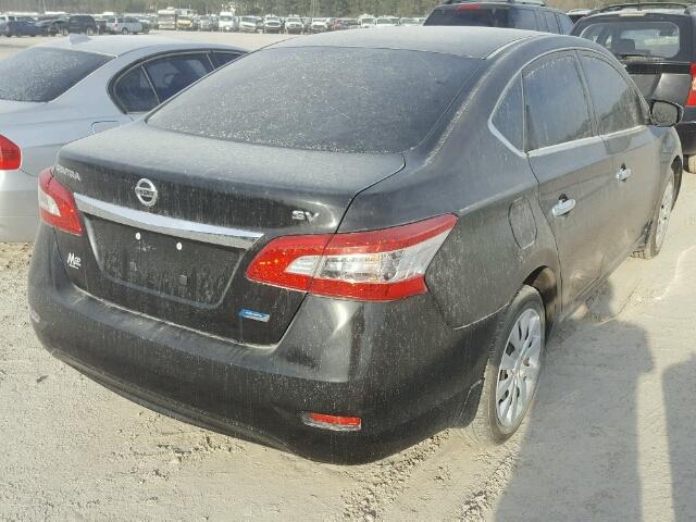 1N4AB7AP0EN852870 - 2014 NISSAN SENTRA S BLACK photo 4