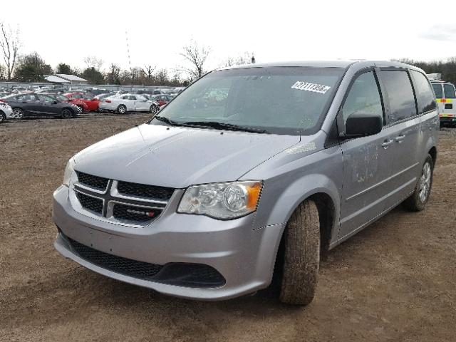 2C4RDGBG0ER227863 - 2014 DODGE GRAND CARA GRAY photo 2