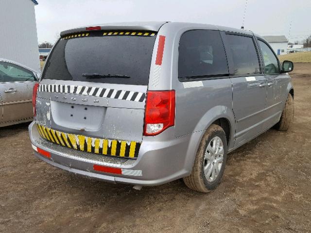 2C4RDGBG0ER227863 - 2014 DODGE GRAND CARA GRAY photo 4