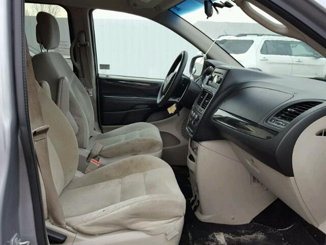 2C4RDGBG0ER227863 - 2014 DODGE GRAND CARA GRAY photo 5