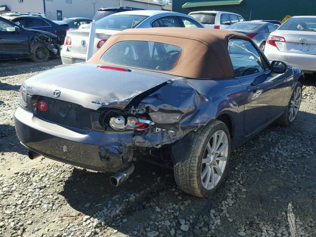 JM1NC25F180141533 - 2008 MAZDA MX-5 MIATA BLUE photo 4