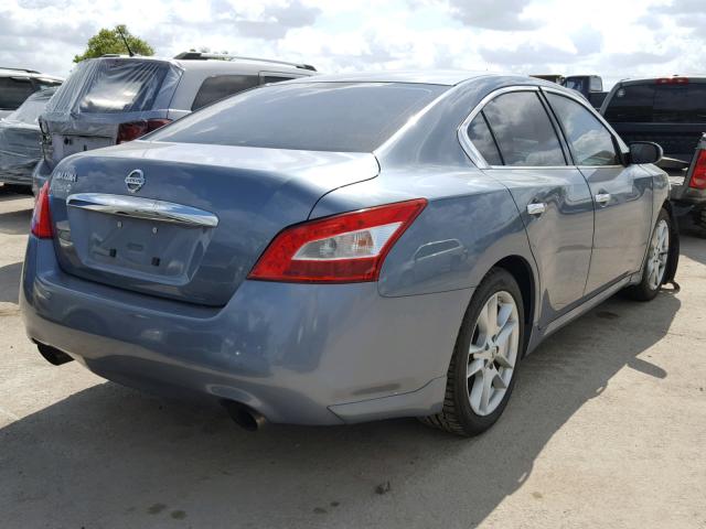 1N4AA5AP3AC844906 - 2010 NISSAN MAXIMA S BLUE photo 4