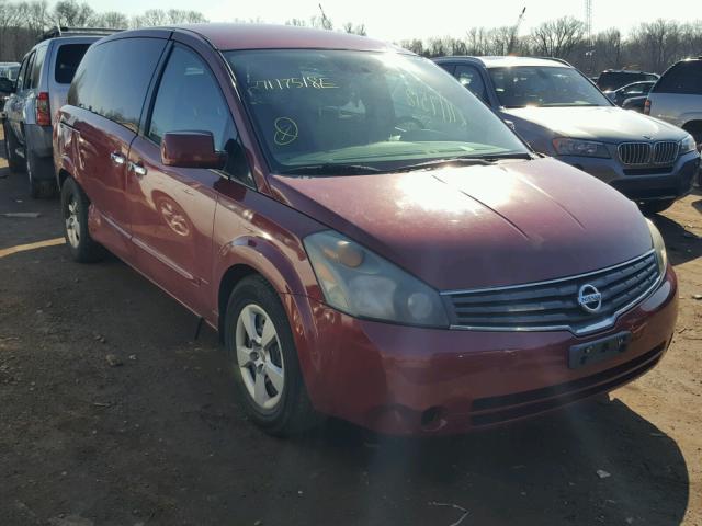 5N1BV28U48N101453 - 2008 NISSAN QUEST S RED photo 1