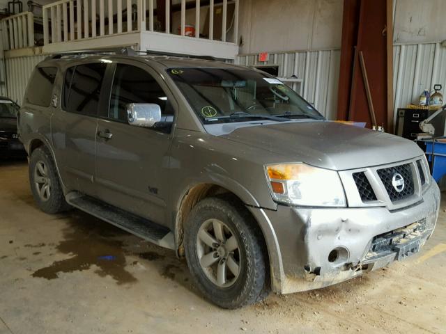 5N1BA08D78N628015 - 2008 NISSAN ARMADA SE SILVER photo 1