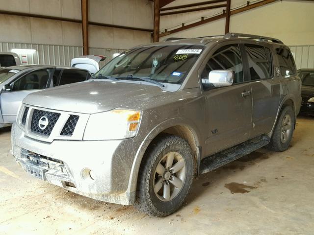 5N1BA08D78N628015 - 2008 NISSAN ARMADA SE SILVER photo 2