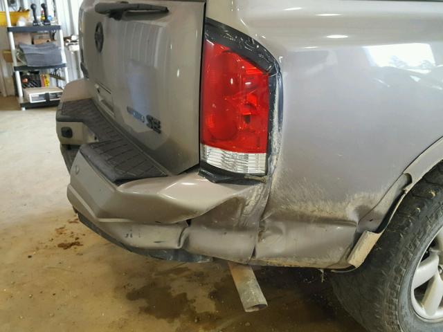 5N1BA08D78N628015 - 2008 NISSAN ARMADA SE SILVER photo 9