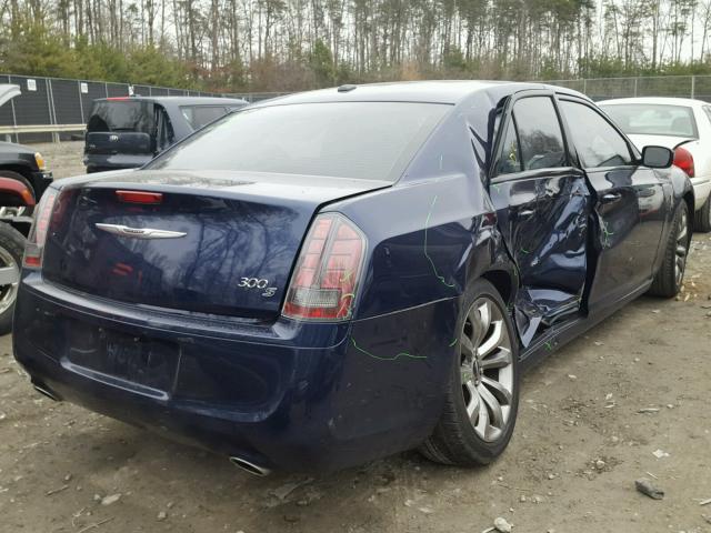 2C3CCABG7EH358241 - 2014 CHRYSLER 300 S BLUE photo 4