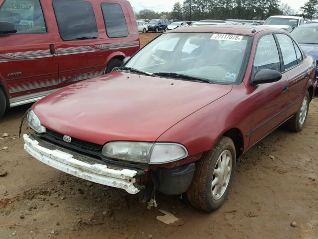 1Y1SK5387PZ026369 - 1993 GEO PRIZM LSI RED photo 2