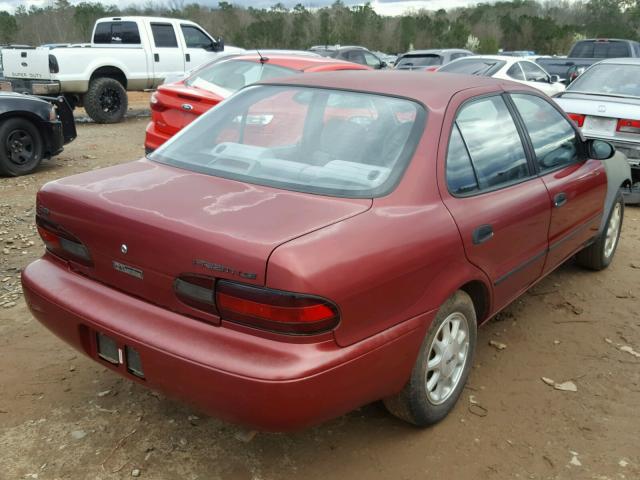 1Y1SK5387PZ026369 - 1993 GEO PRIZM LSI RED photo 4