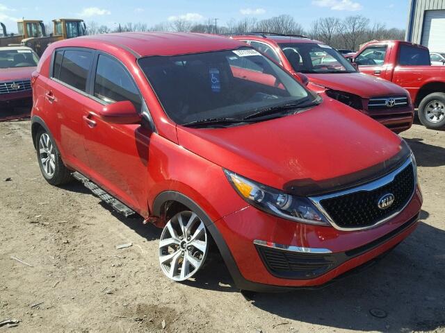 KNDPB3AC6E7664899 - 2014 KIA SPORTAGE B RED photo 1