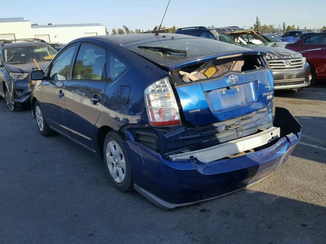 JTDKB20U197876436 - 2009 TOYOTA PRIUS BLUE photo 3