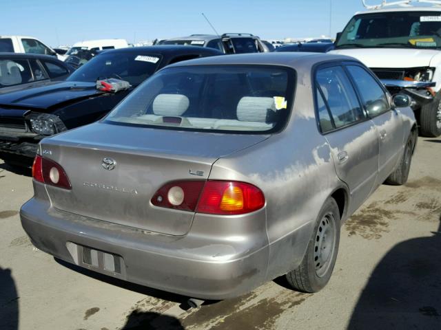 1NXBR12E71Z531778 - 2001 TOYOTA COROLLA CE GOLD photo 4