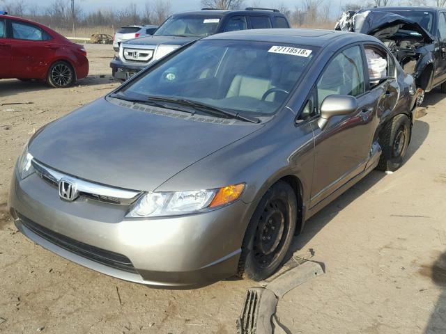 2HGFA16928H504836 - 2008 HONDA CIVIC EXL SILVER photo 2