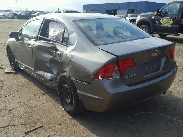 2HGFA16928H504836 - 2008 HONDA CIVIC EXL SILVER photo 3