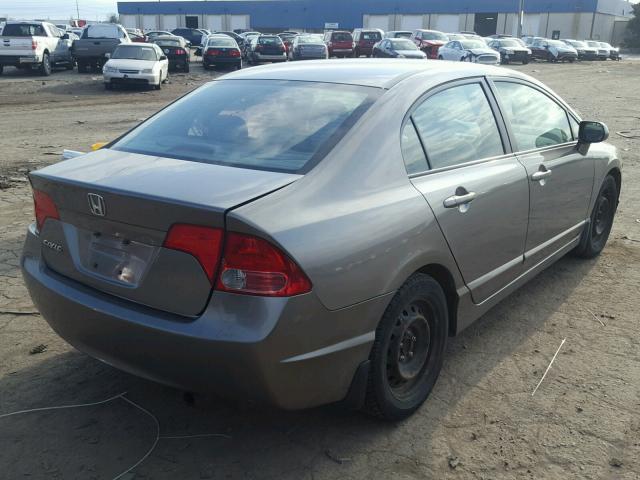 2HGFA16928H504836 - 2008 HONDA CIVIC EXL SILVER photo 4